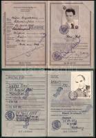 1956, 1977 Bundesrepublik Deutschland 2 db fényképes útlevél / German passports