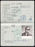 1990 Csehszlovák fényképes útlevél / Czechoslovak passport