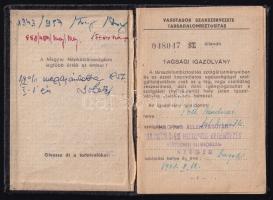 9 db vasúti igazolvány eltérő időszakokból