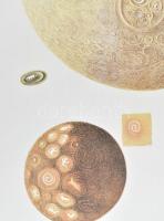 Olajos György (1953-): Luna decrescit, 1991. Litográfia, papír, jelzett, számozott (5/50). 90×59 cm