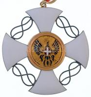 Olaszország 1868. "Olasz Korona Rend Lovagkeresztje" zománcozott, jelzetlen, részben arany...