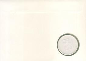 NSZK 1991. "Nemzetközi Bélyegvásár" kerámia emlékérem érmés, bélyeges borítékon T:1