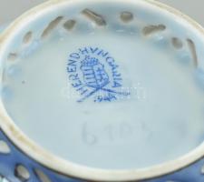 Herendi (1944) Poisson mintás erőleveses csésze. Kézzel festett porcelán. Jelzett. Kopott. M: 6 cm