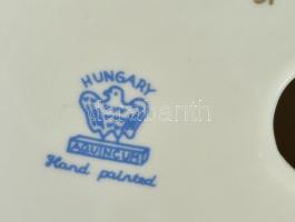 Aquincumi porcelán hófehérke, kézzel festett, jelzett, hibátlan, m: 25 cm