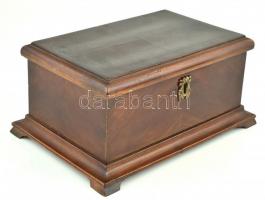 Biedermeier jellegű fa doboz, jó állapotú, 27x19x13 cm