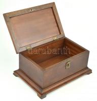 Biedermeier jellegű fa doboz, jó állapotú, 27x19x13 cm