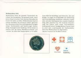 Gibraltár 1992. 50p "Karácsony" érmés, bélyeges borítékon T:2