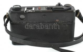 Yashica MG-1 fényképezőgép, Yashinon 2,8/45mm objektív cca.: 1975. Japán. Sérült