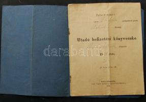 1891 Zalavármegye Útadó befizetési könyvecske