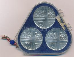 1977. 200Ft Ag (3xklf) "Magyar festők II. / Csontváry, Mányoki, Rippl-Rónai" eredeti, plom...