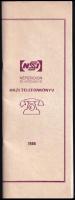 1988 Népstadion házi telefonkönyve + 3 db népstadionos nyomtatvány