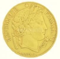 Franciaország / Második Köztársaság 1851A 20Fr Au (6,42g/0.900) T:2,2-
France / Second Republic 185...