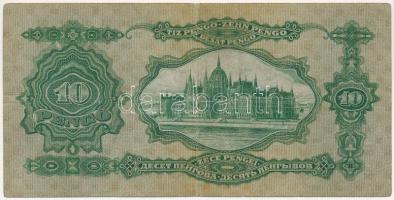 1929. 10P "B 322 050743" T:III
Hungary 1929. 10 Pengő "B 322 050743" C:F 
Adam...