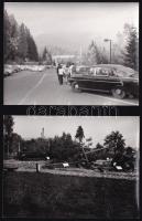 12 db retro autós fotó 6x9 cm