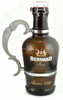 Bernard sörös palack, fém füllel. m: 33 cm