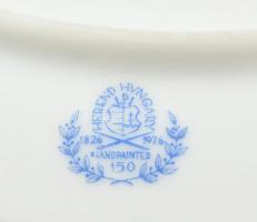 Herendi Porcelángyár emléktál, biszkvit/fehér mázas, jelzés nélkül, apró kopásnyomokkal, d: 18 cm. F...