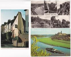 52 db MODERN külföldi képeslap / 52 modern European town-view postcards