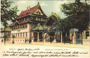 ~1900 Berlin, Eingang zum Zoologischen Garten / entry to the zoo