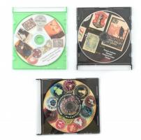 3 db DVD (magyar pecsétbélyegek, katonabélyegek, magyar levélzáró bélyegek)