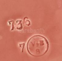 4 db Villeroy & Boch Schramberg (VBS): Puttós dísztányér. Színes mázakkal festett fajansz. Jelze...