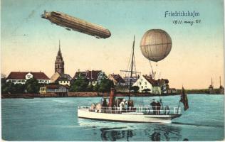 Friedrichshafen, steamship, balloon, airship