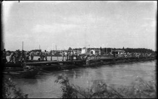 M. kir. Honvédség katonái, 6 db fotónegatív, 6×9 cm