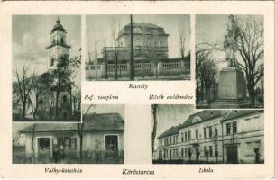 Köröstarcsa, iskola, hősök emlékműve, református templom, kastély, Valky üzletház (EK)