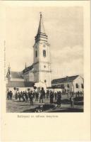 Belényes, Beius; Református templom. Wagner Vilmos fényképész kiadása / Calvinist church