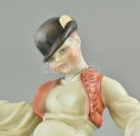 Herendi porcelán Ludas Matyi, gazdagon díszített magyaros mintával. Kézzel festett, jelzett, apró ko...