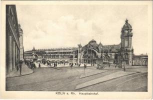 Köln, Cologne; Hauptbahnhof / railway station (fa)