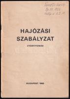 1980 Hajózási szabályzat Magyar Közlöny különlenyomat