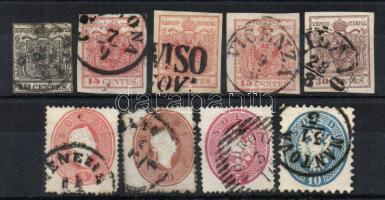 1850-1864  10 db bélyeg