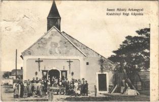 1917 Budapest XXII. Kistétény, Budatétény; Szent Mihály Arkangyal régi kápolna (felszíni sérülés / surface damage)