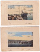Triest, Trieszt; 2 pre-1945 postcards