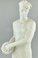 Rosenthal Diszkoszvető, bisquit porcelán, jelzett, kopott, m: 40 cm