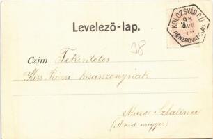 1898 Kolozsvár, Cluj; Fellegvár a Kis-Szamos mellett. Gibbon Albert kiadása / Cetatuia, Somesul Mic ...