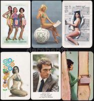 cca 1960-1980 Reklámos kártyanaptár tétel, 32 db