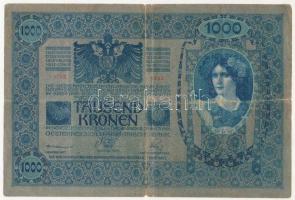 1902. 1000K piros "MAGYARORSZÁG" körbélyegzővel T:III,III- 
Adamo SK35B