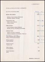 cca 1976 Söröző (Paracelsus Söröző, Söröző a Két Medvéhez) árlapok, 2 db