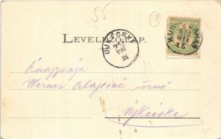 1902 Kunmadaras, Takarékpénztár. Schwartz Ferenc kiadása. Réz Károly felvétele után (fl)