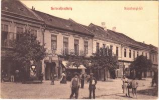 1915 Sátoraljaújhely, Széchenyi tér, Lövy Adolf üzlete és saját kiadása (EK)