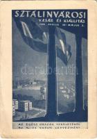 1955 Dunaújváros, Dunapentele, Sztálinváros; Sztálinvárosi Vásár és Kiállítás reklámlapja (EB)