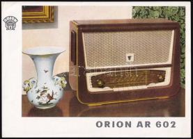 Orion AR 602 angol nyelvű szórólap
