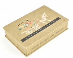 Korall ékszer szett: nyaklánc, klipszes fülbevalópár, bross, Édesipari Gyár Csemege Bonbon (sérült) ...