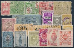 Vegyes külföldi parafilatélia tétel 2 db stecklapon