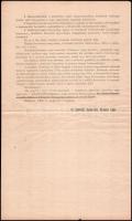 1919 Az Egyesült Keresztény Nemzeti Liga kiáltványa és belépő nyilatkozata, burkoltan antiszemita ta...