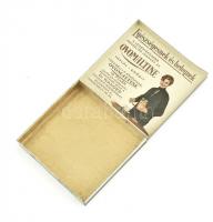 cca 1930 Mentanol Fertőtlenítő és érzéstelenítő Menthol-Cocain-Borax tabletta, fém gyógyszeres doboz...