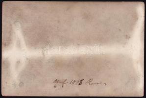 1888 XIII. Leó római pápa fotója, korabeli átfestésben, hátoldalt dátummal, kartonon, jó állapotban,...