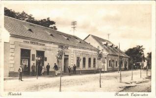 1931 Kistelek, Kossuth Lajos utca, Első Tiszáninneni Gazdaszövetség, Kisteleki Hangya fogyasztási szövetkezet üzlete és saját kiadása (EK)