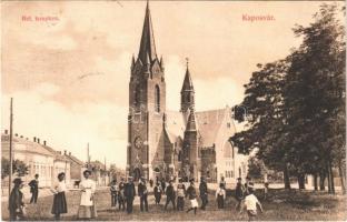 1911 Kaposvár, Református templom. Fenyvesi Béla kiadása